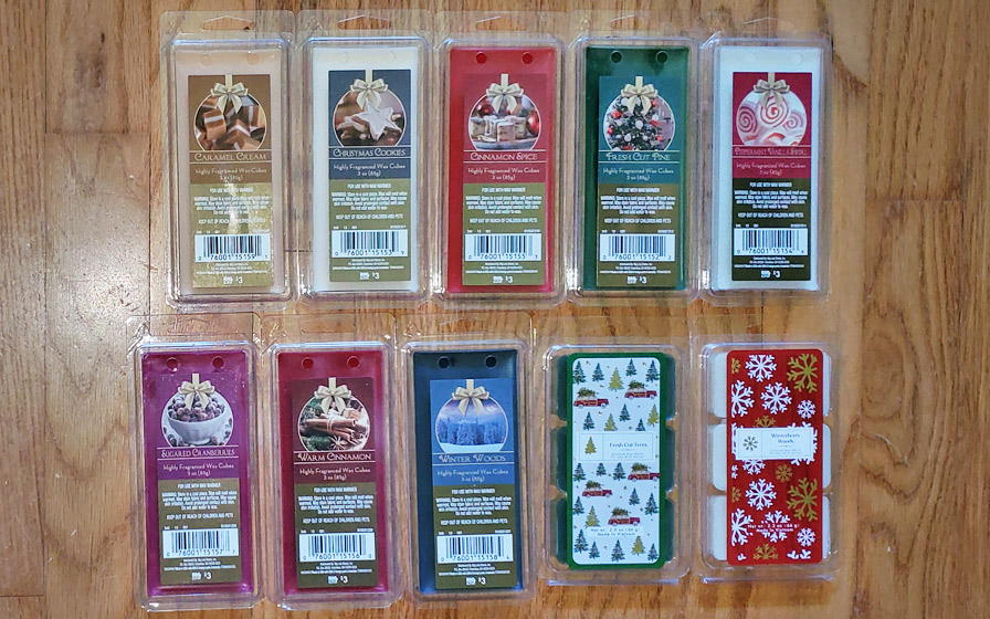 Big Lots (Living Colors) Christmas Wax Melts Reviews - 2021