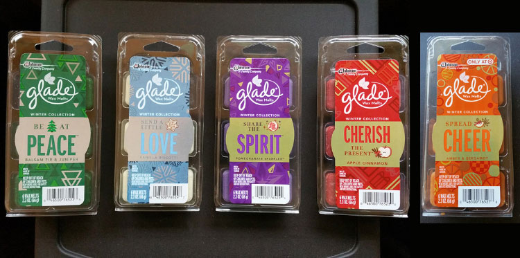 Glade Christmas 2015 Wax Melt Reviews
