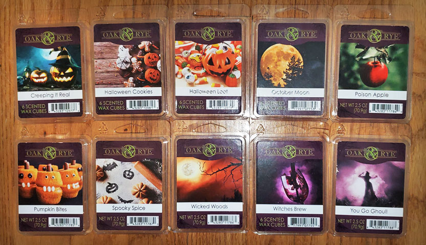 Oak & Rye (Kroger & Fred Meyer) Halloween 2020 Wax Melts Reviews