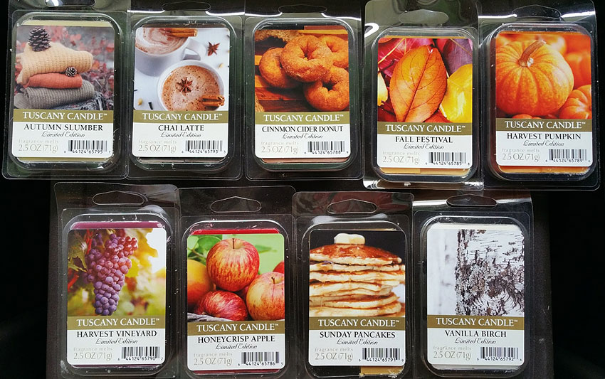 Tuscany Candle Fall Wax Melts Reviews - 2017