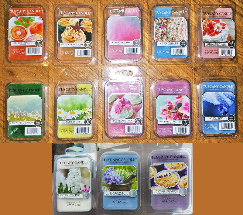 Tuscany Candle Wax Melts Reviews - Spring 2016